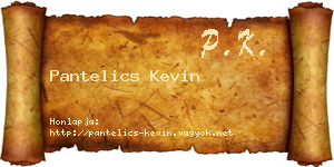 Pantelics Kevin névjegykártya