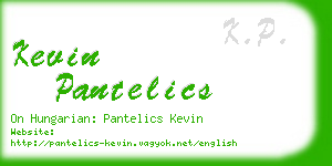 kevin pantelics business card